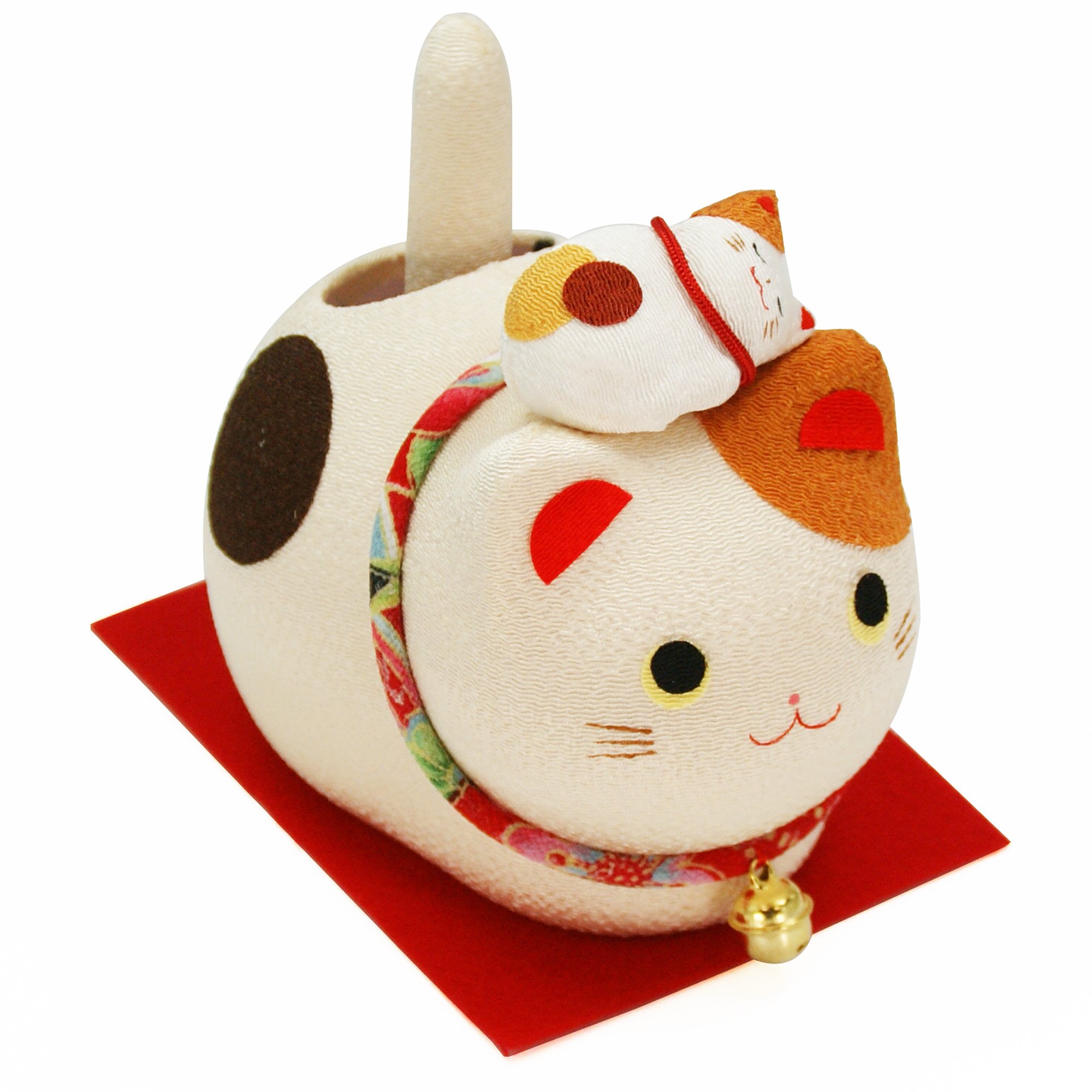 Amazon.co.jp: 大阪長生堂 置物 招き猫 ソーラー 猫 開運グッズ